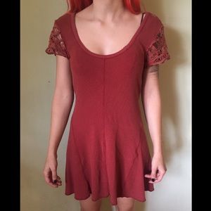 Orange-red Free People dress